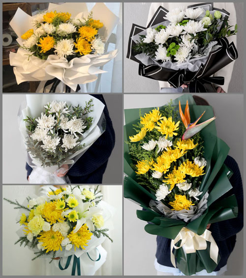 广东江门市开平市马冈镇高园村白事花束代送